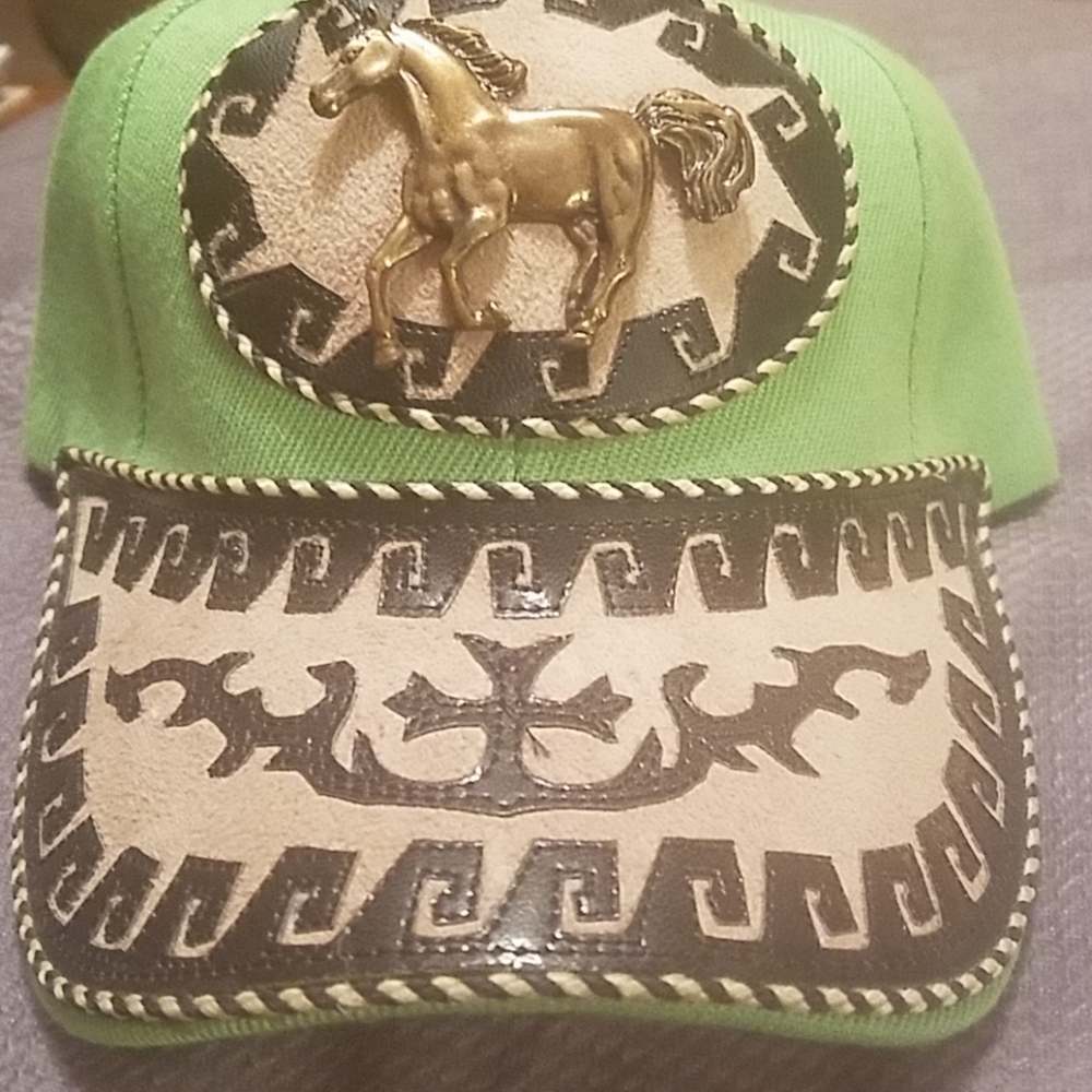 Child's lime green baseball cap